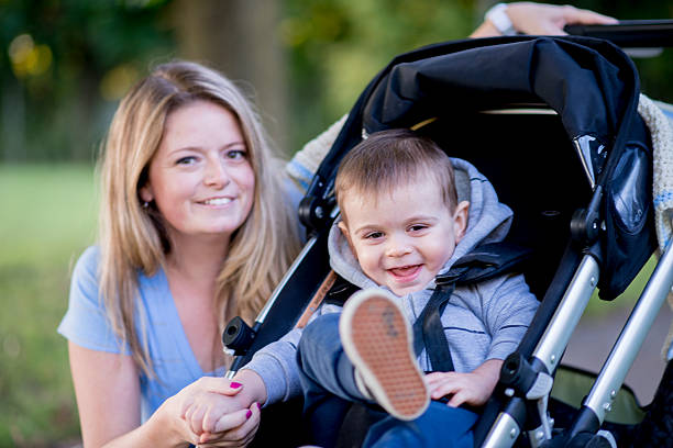 istock Mother and her son in the park 465466672