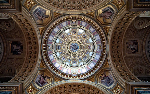 istock Ceiling of Szent Istvan basilica in Budapest 465470678