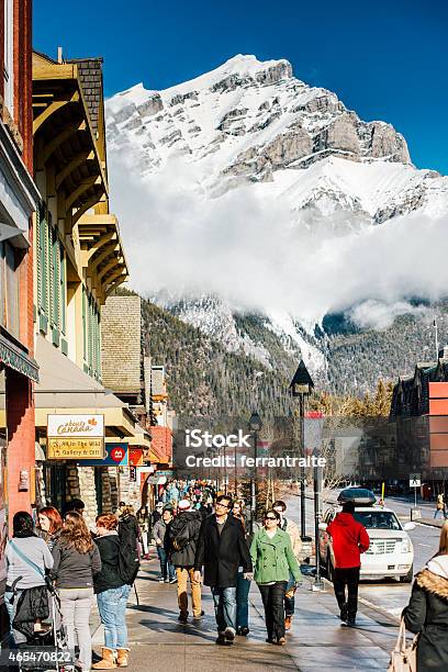 Banff National Park Canada Stock Photo - Download Image Now - Apres-Ski, Banff, Canada