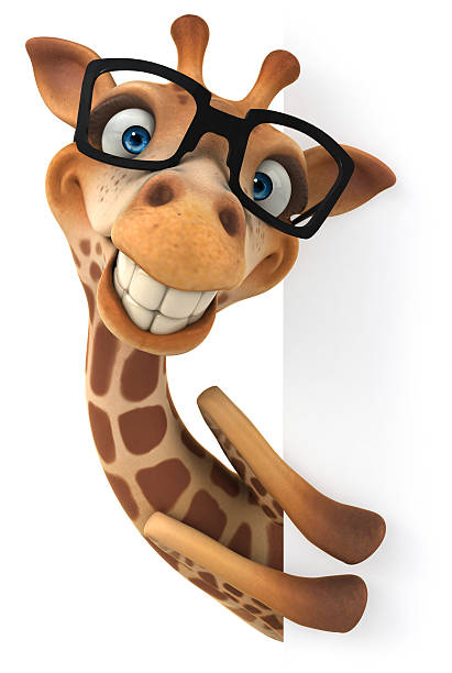 Fun giraffe stock photo