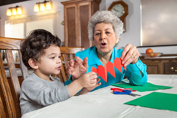 istock Making a Valentine's Card  for Grandma 465477051
