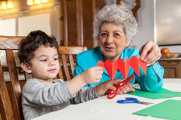 istock Making a Valentine's Card  for Grandma 465477057