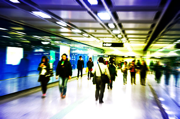 istock The subway platform dock,Business people activities. 465478068