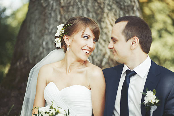 istock Groom and bride happy together. 465478719