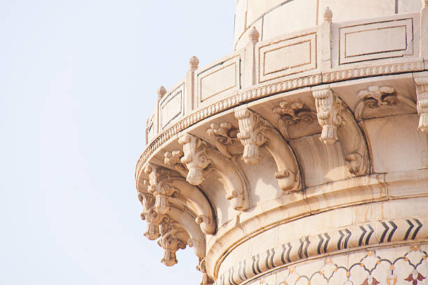 Detailed view on Taj Mahal arhitecture