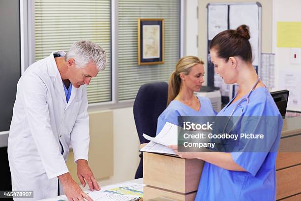 Hospital Admin Stock Photo - Download Image Now - Administrator, Busy, Desk