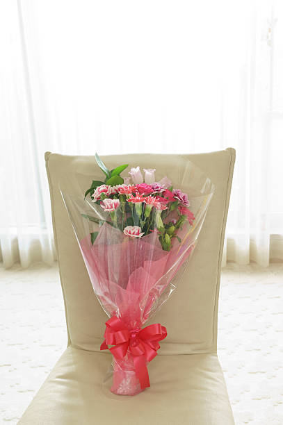 istock Bouquet on the chair 465479571