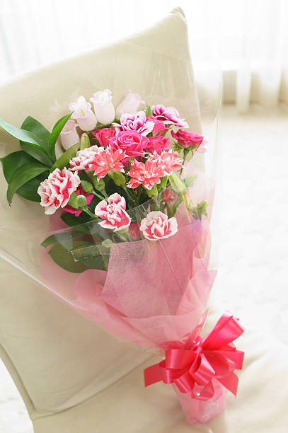 istock Bouquet on the chair 465479613