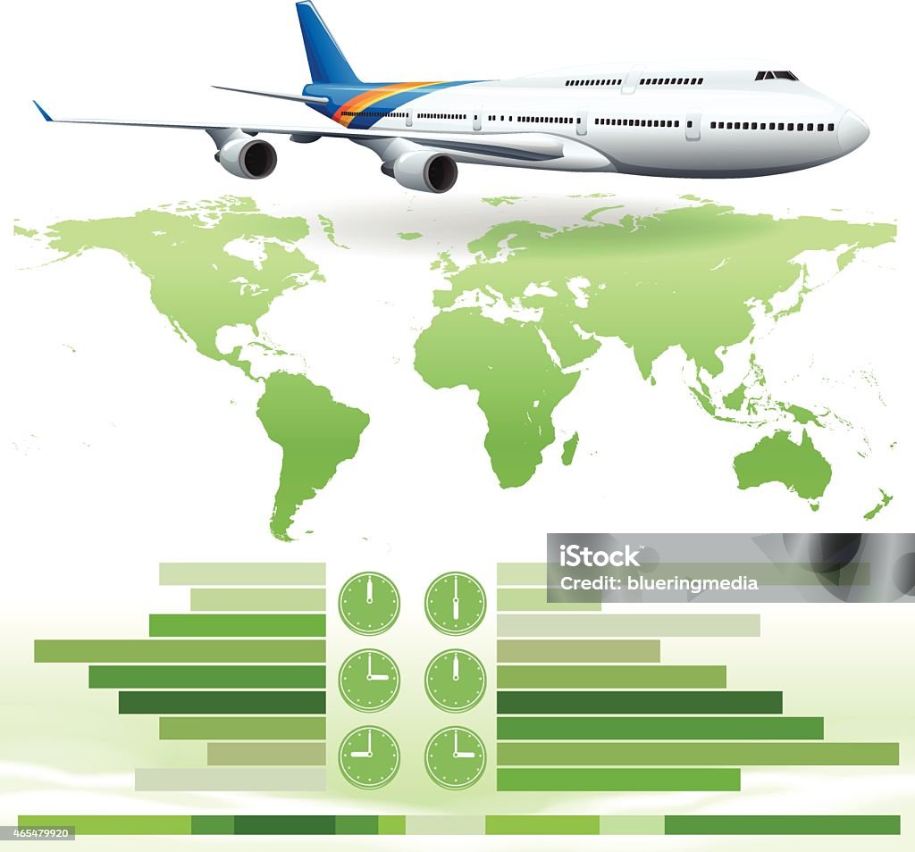 Infochart showing a plane An infochart showing a plane on a white background 2015 stock vector