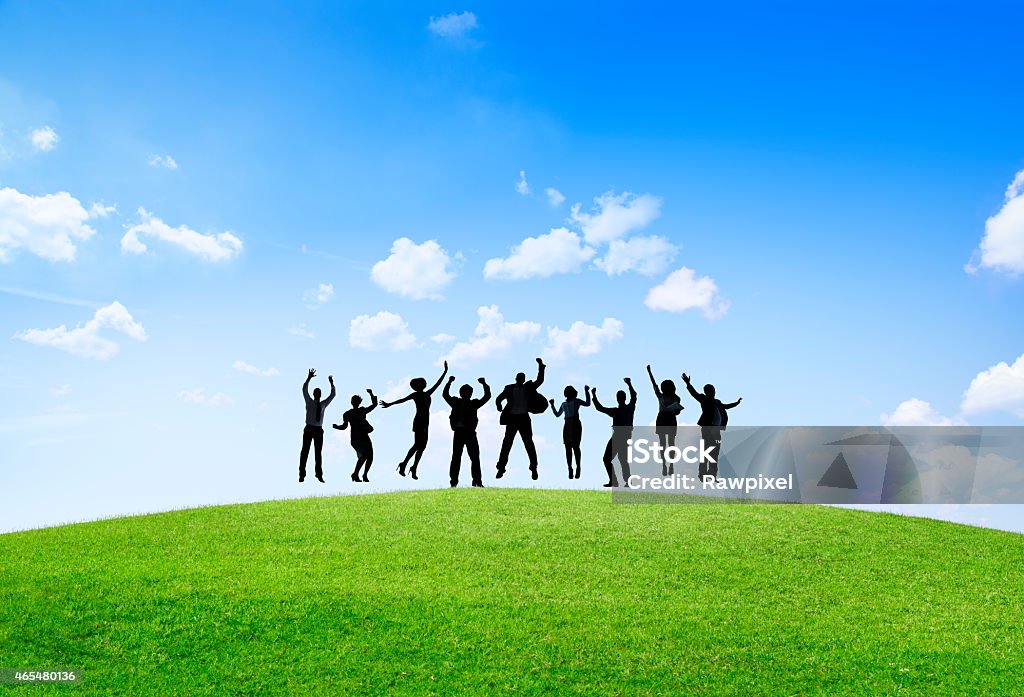 Business People Outdoors Meeting Team Teamwork Support Concept 2015 Stock Photo