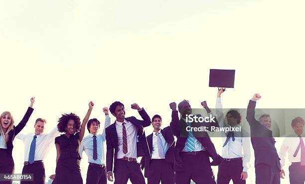 Business People Corporate Celebration Success City Concept Stock Photo - Download Image Now