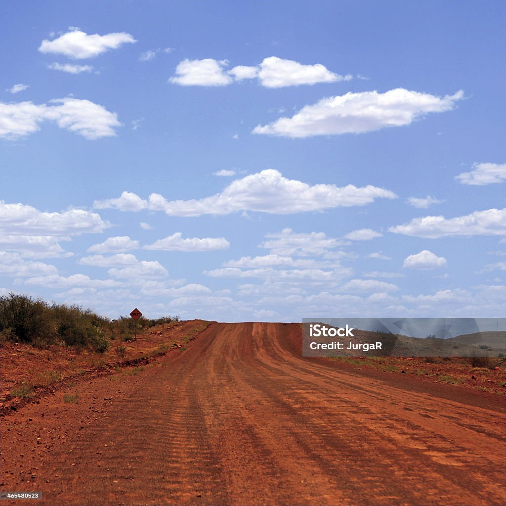 Outback Road Australia Larapinta Trail (between Gln Helen and Kings Canyon), Northern Territory, Australia Arid Climate Stock Photo