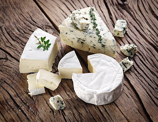 istock Slices of Danish Blue cheese. 465480792