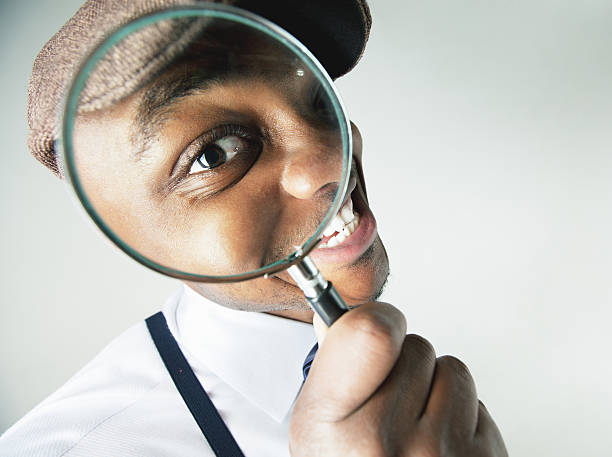 Man with magnifying glass