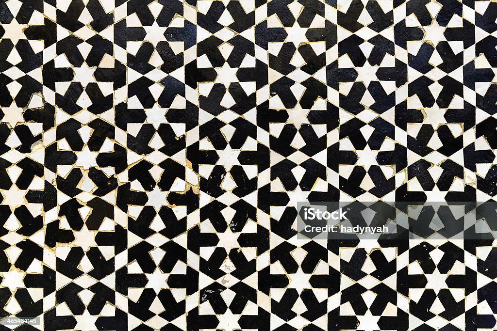 Mosaico árabe en medina de Fes, Marruecos - Foto de stock de Marruecos libre de derechos