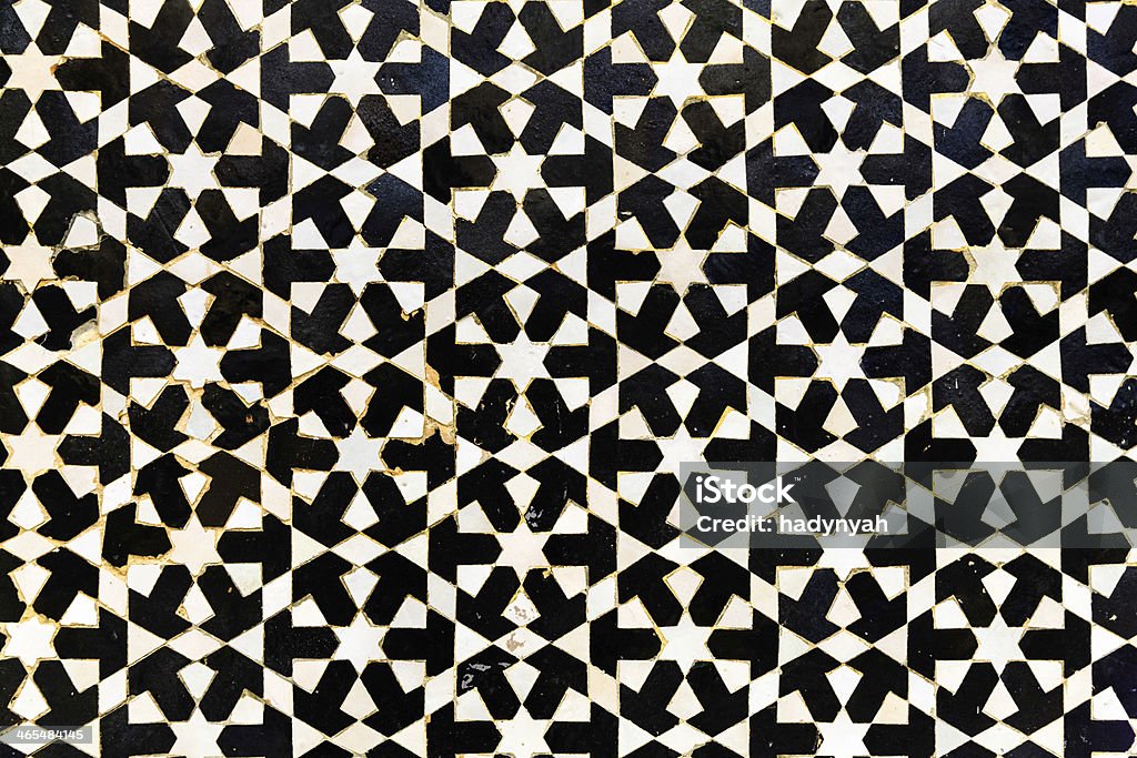 Arabo mosaico all'interno della medina di Fes, Marocco - Foto stock royalty-free di Marocco