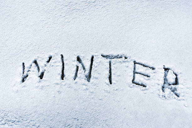 istock winter word written in snow 465484166