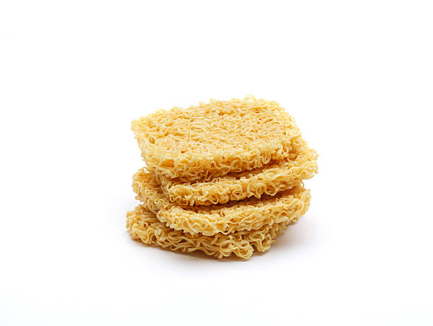 istock Instant dried noodles isolated on white 465484504