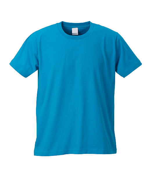 Blue T-shirt /clipping path stock photo
