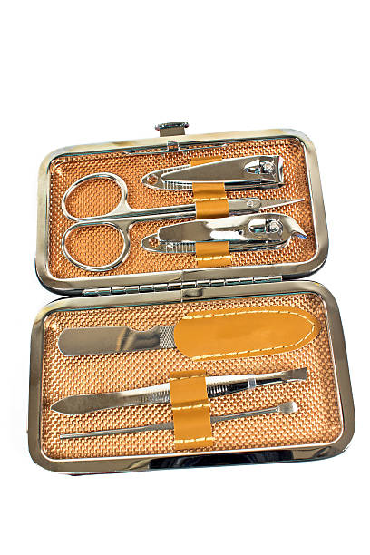 istock Tools of a manicure set isolated on white 465486004