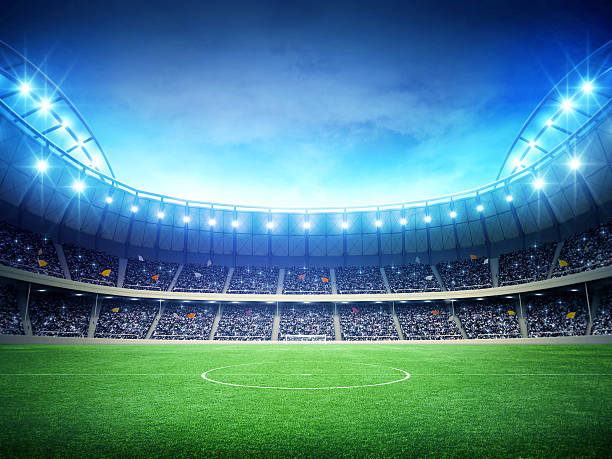 stadion piłkarski - soccer stadium kicking goal zdjęcia i obrazy z banku zdjęć