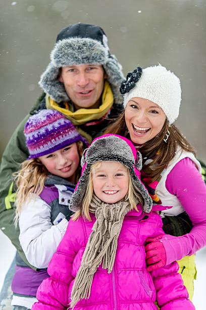 istock Happy Family in Winter 465486257