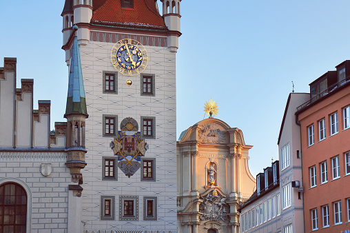 Old Town Hall facade in Munich