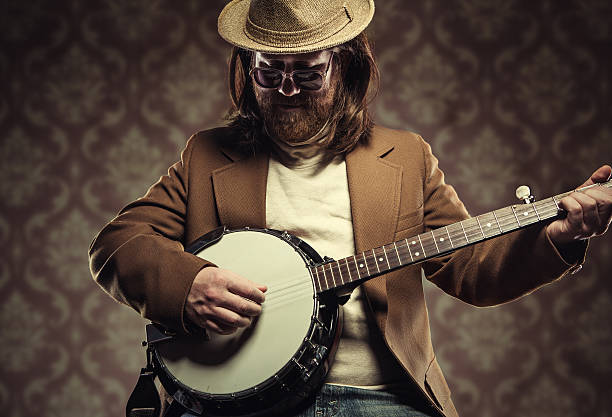 Banjo Man Playing a Song
