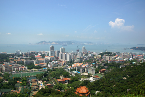 Xiamen aerial view, modern city in ChinaXiamen aerial view, modern city in China
