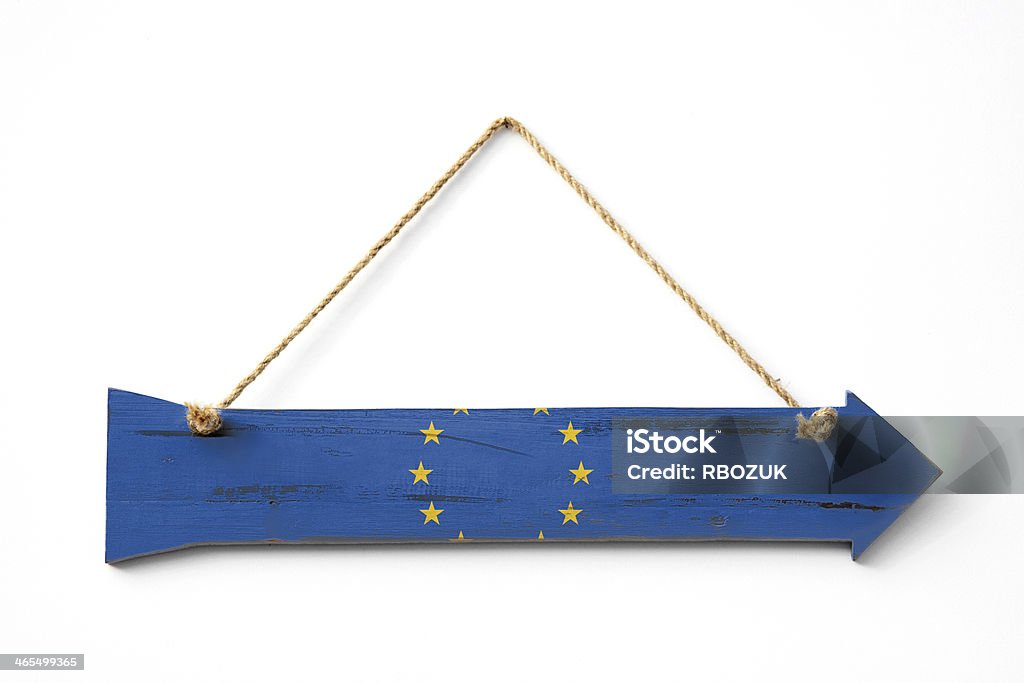 Questo modo per l'Europa - Foto stock royalty-free di Bandiera