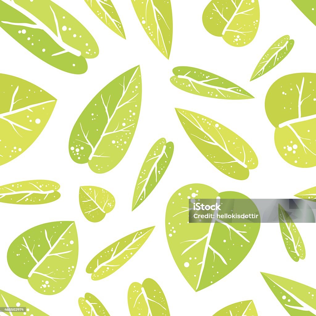 Seamless pattern with leafs Natural and trendy seamless pattern with leafs. 2015 stock vector