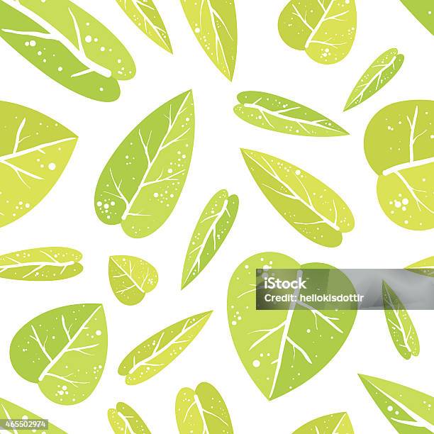 Seamless Pattern With Leafs Stock Illustration - Download Image Now - 2015, Abstract, Autumn