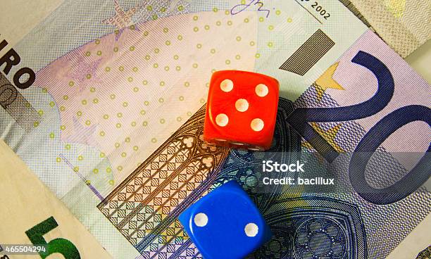 Dice And Money Stock Photo - Download Image Now - 2015, Addiction, Backgrounds