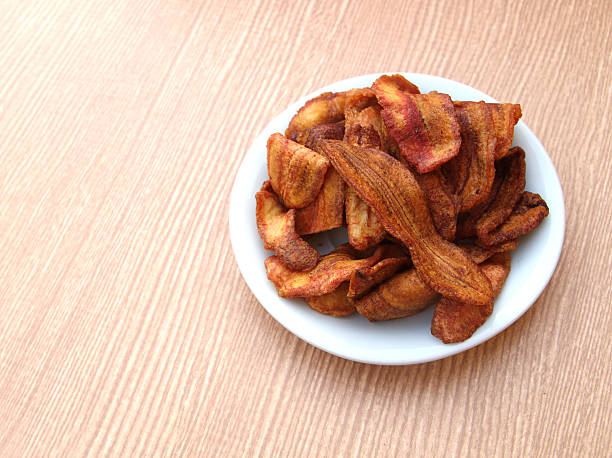 istock banana thai snack crisp in white plate 465504330