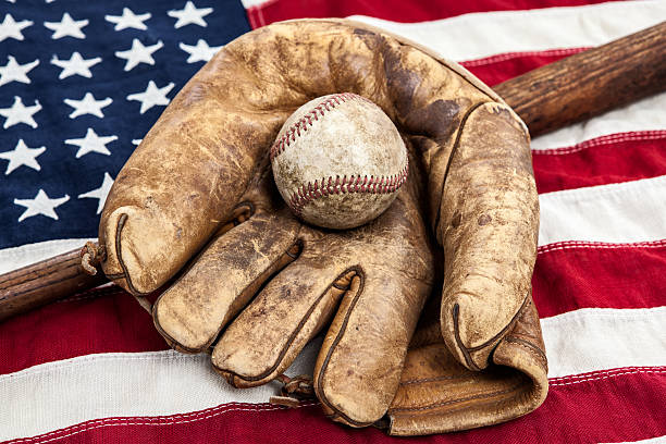istock Vintage Baseball Equipment 465505192