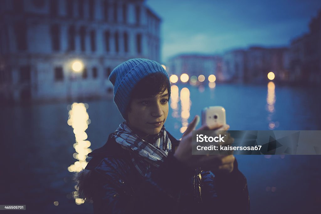 Garota fazendo foto em Veneza - Foto de stock de Adolescente royalty-free