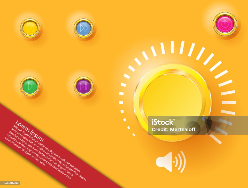 Visual For Volume Control Volume Control Stock Illustration - Download Image Now - Abstract ...