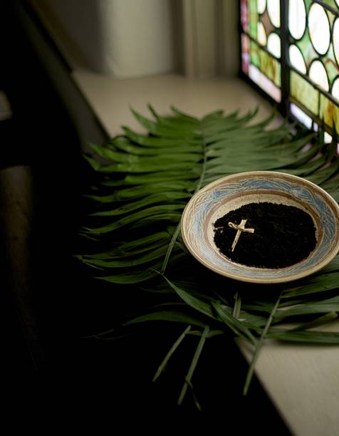 We prepare for the Lenten Season with the imposition of Ashes. The palm branches from last year during Holy Week are burned to prepare for this year’s Ash Wednesday.