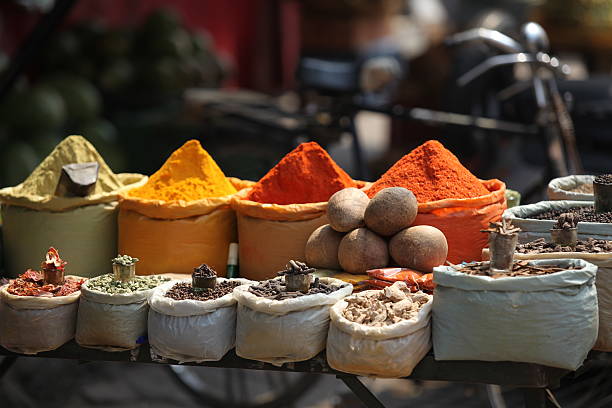 Indian spices stock photo