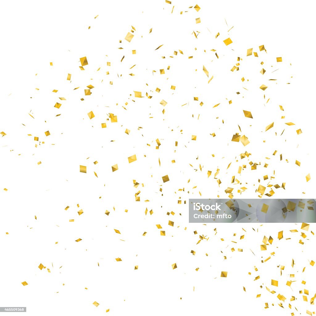 Confetti Golden confetti. Confetti stock vector