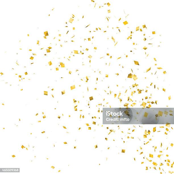 Confetti Stock Illustration - Download Image Now - Confetti, Gold Colored, Vector