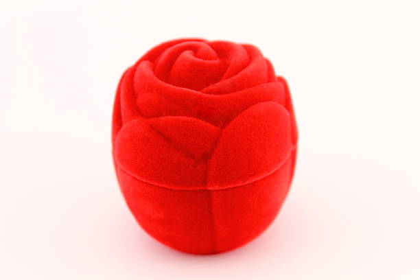 istock Gift box in the form of rose 465509403