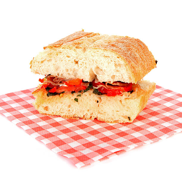 istock Healthy sandwich on napkin 465509434