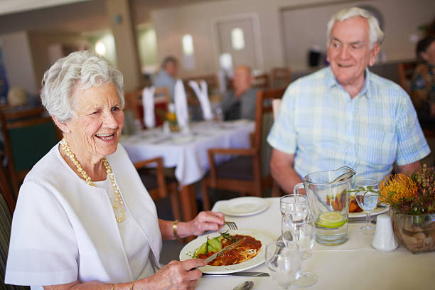 istock She enjoys his company at dinnertime 465509639