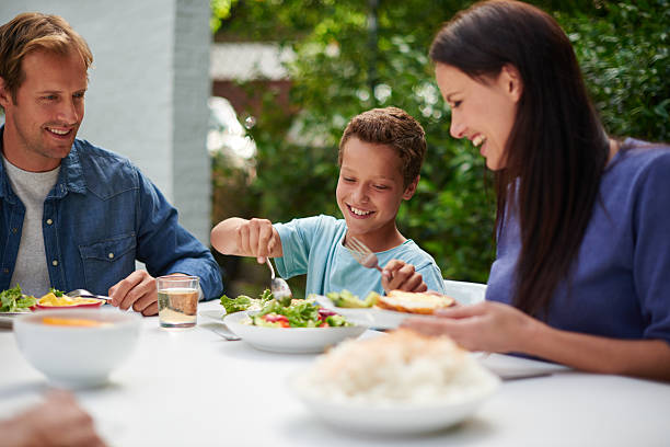 istock Enjoying a hearty family meal 465510170