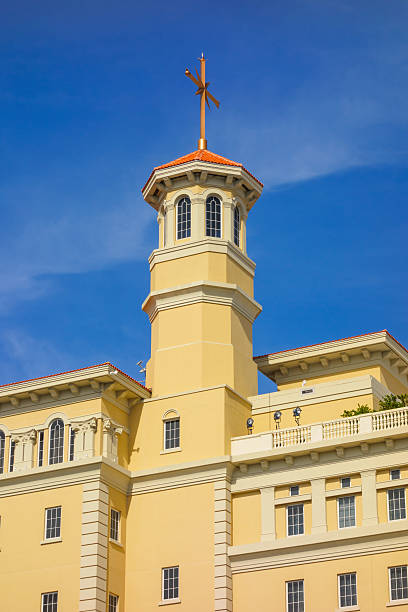 Clearwater, Florida, USA The Church of Scientology Flag Building,  a landmark of downtown Clearwater, Florida, USA. clearwater stock pictures, royalty-free photos & images