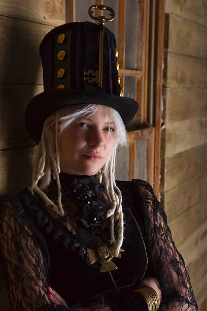 istock Steampunk Girl With Dreadlocks 465511991