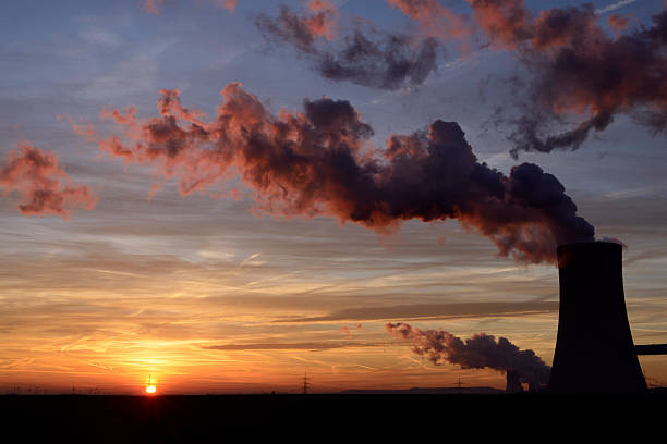 istock Power plant at sunrise 465512027