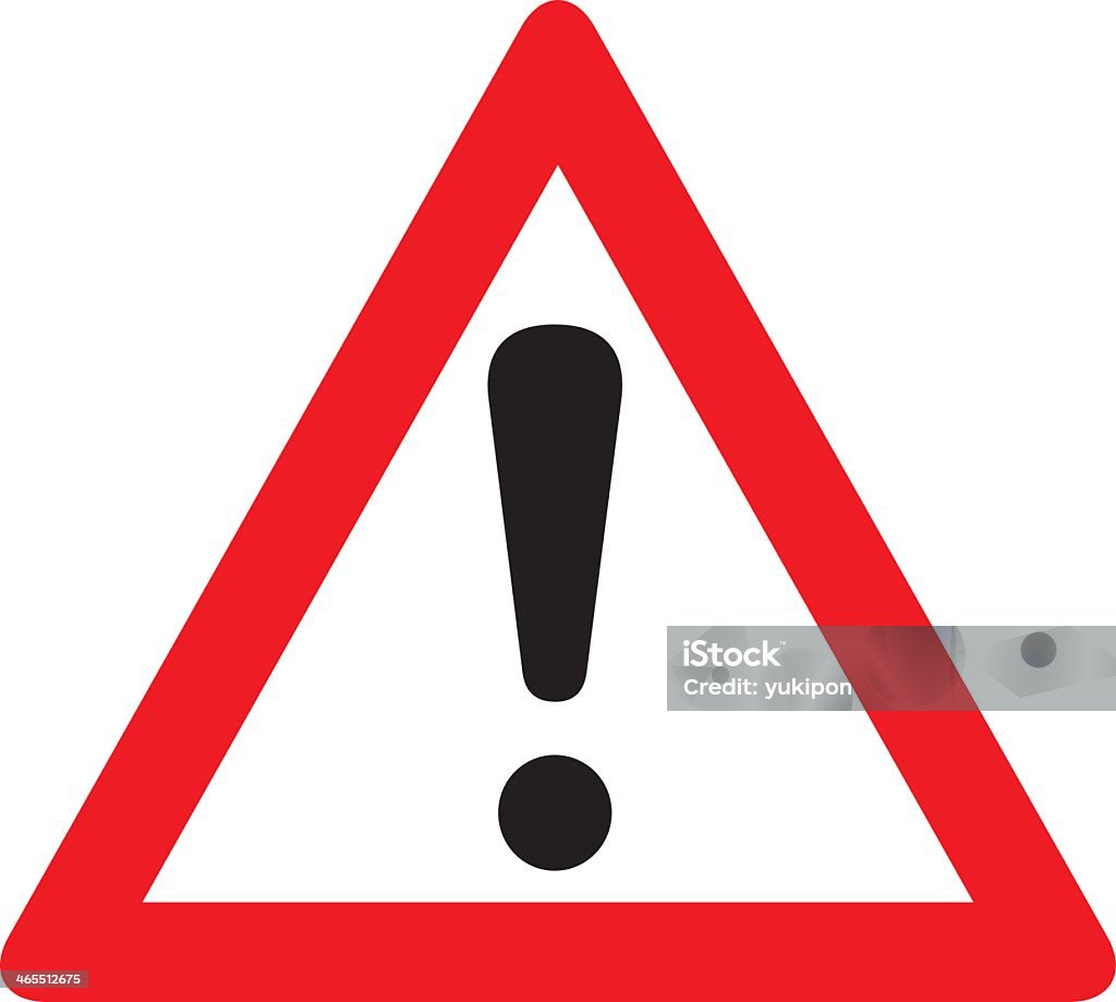 Red warning exclamation point sign warning sign Vector Danger stock vector