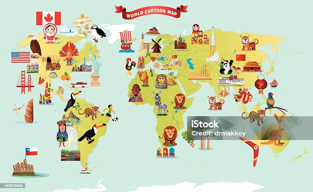 Cartoon Map Of World Stock Illustration - Download Image Now - World Map, Cartoon, Map - iStock Cartoon Map Of World Stock Illustration - Download Image Now - World Map, Cartoon, Map - iStock